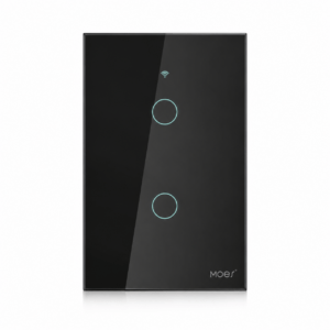 Interruptor Inteligente Zigbee Touch MOES de 2 Canales