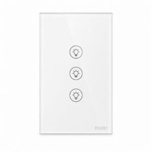Dimmer Inteligente WiFi Touch MOES de 3 Canales