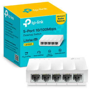 Switch TP-Link LiteWave LS1005 de 5 Puertos 10/100 Mbps