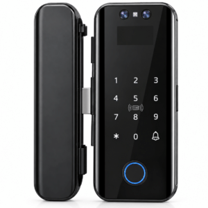 Cerradura Inteligente BX5T PRO | Puertas de Vidrio | Exteriores | Bluetooth | Huella, Reconocimiento Facial, Clave, Tarjeta y APP TLock